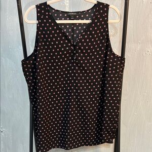 Lane Bryant drew career tank top black and pink women’s plus Sz.16